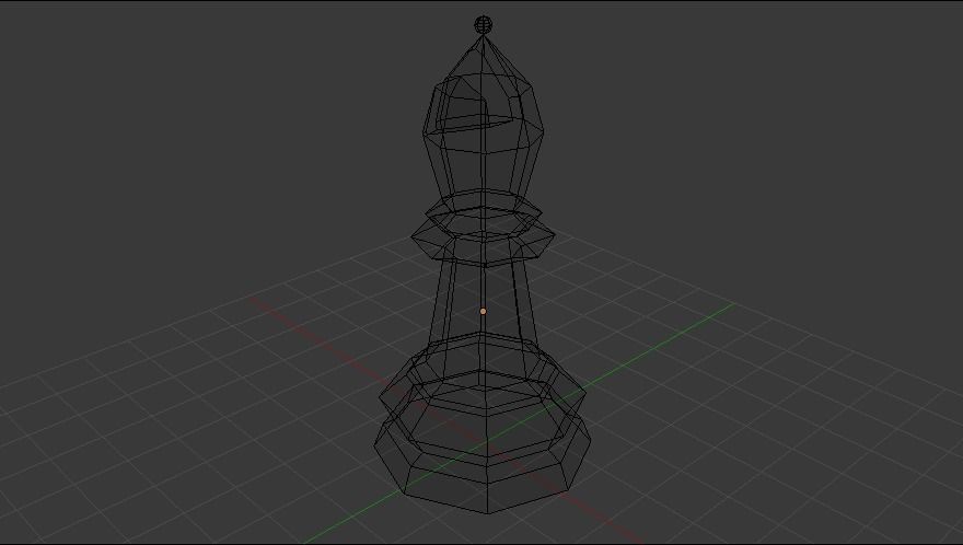 Chess Bishop  Free low-poly 3D model_2