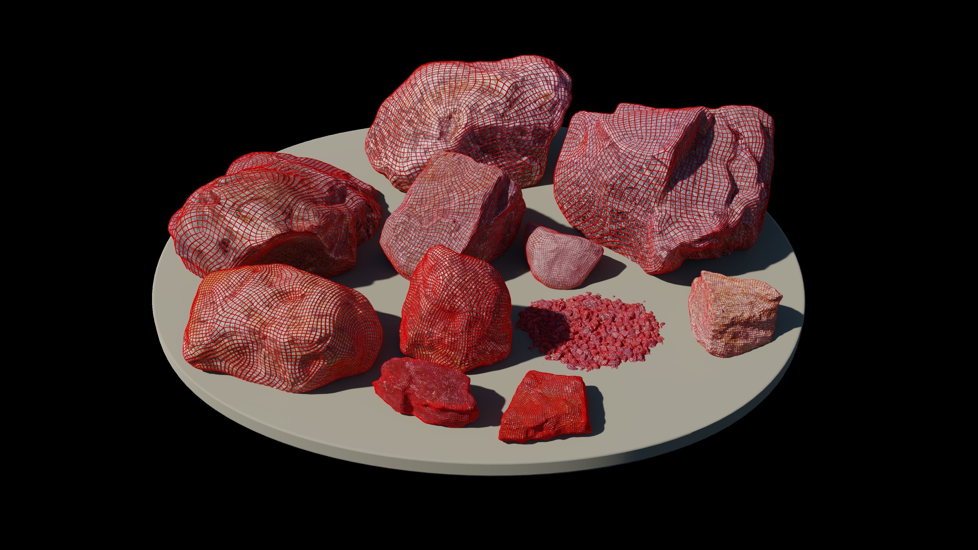 Rock Collection 01 Low-poly 3D model_12
