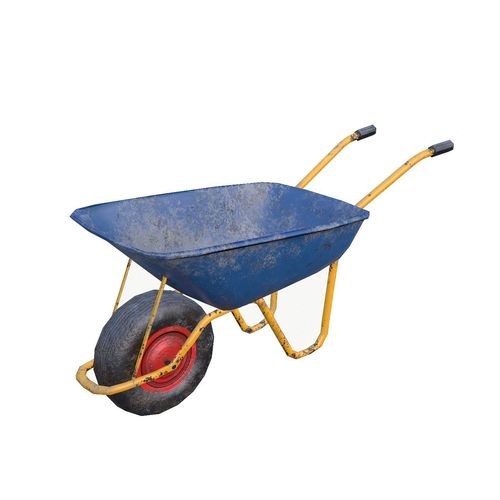 Wheelbarrow Low-poly 3D model
