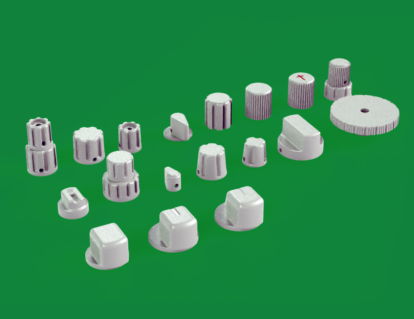 18 knob for your Boeing Home Cockpit 3D print model_2