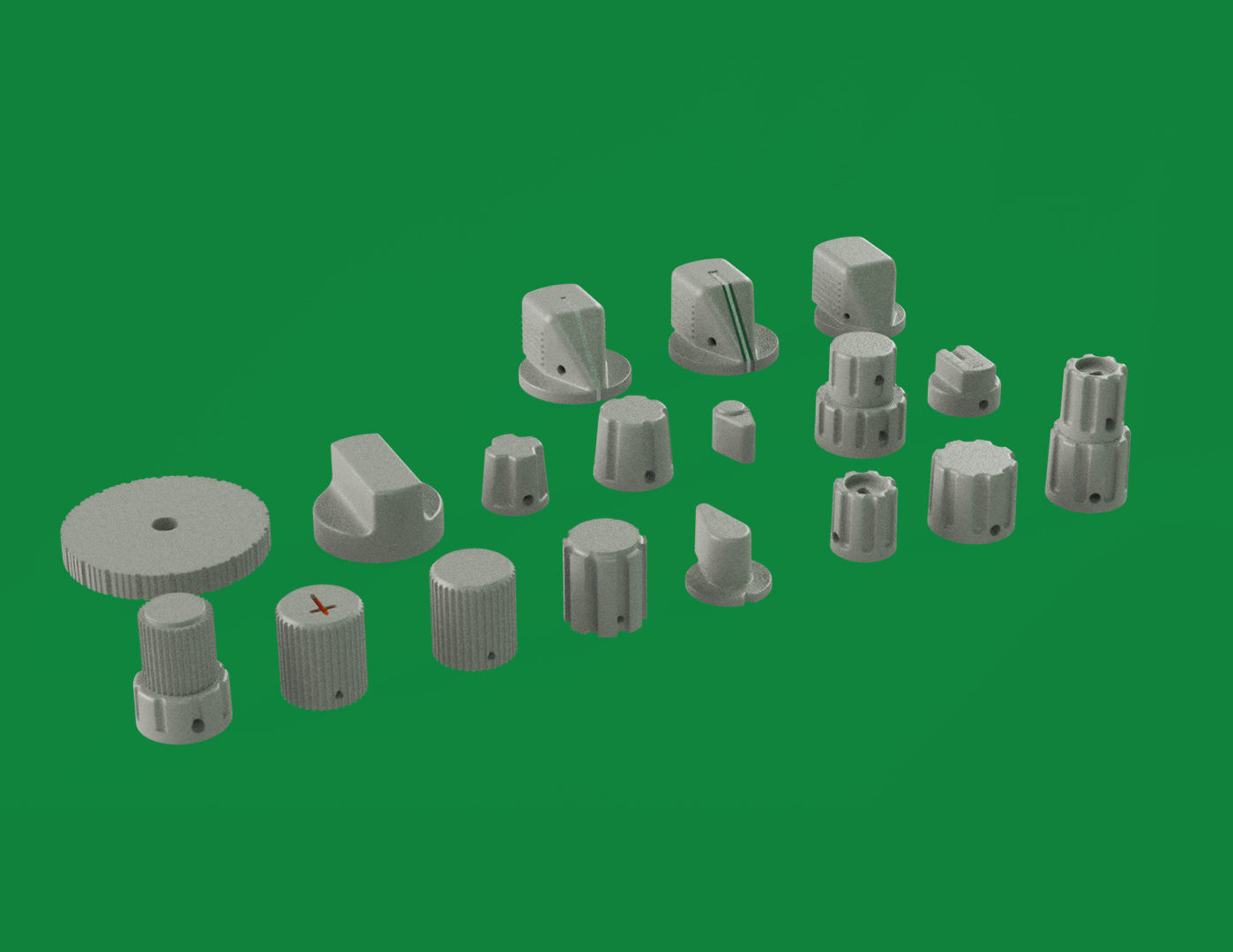 18 knob for your Boeing Home Cockpit 3D print model_1