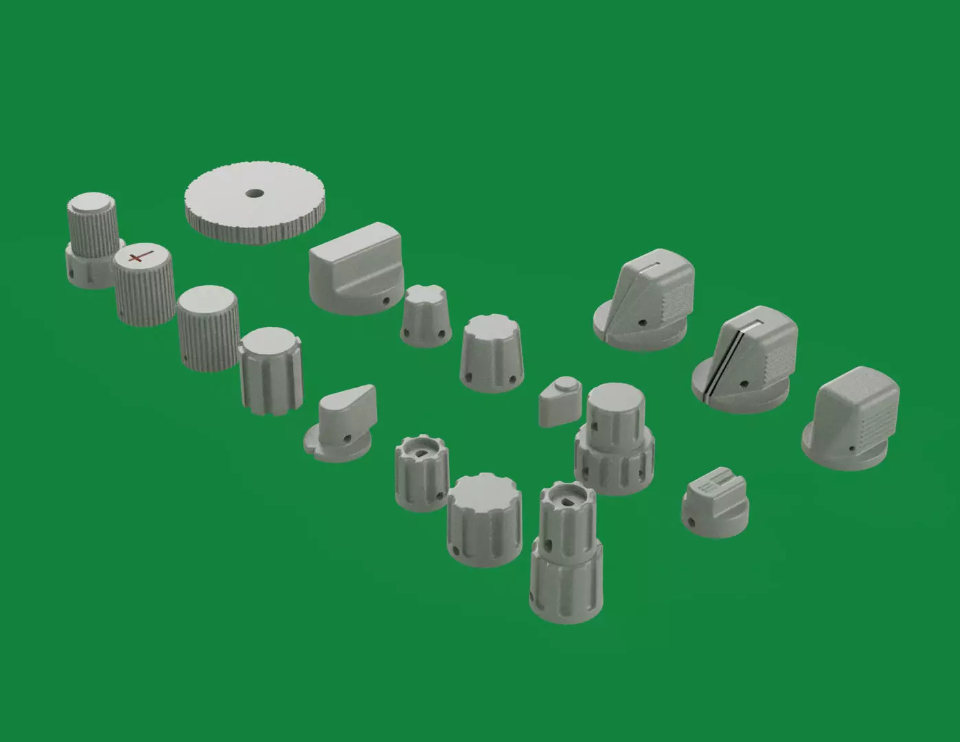 18 knob for your Boeing Home Cockpit 3D print model_0