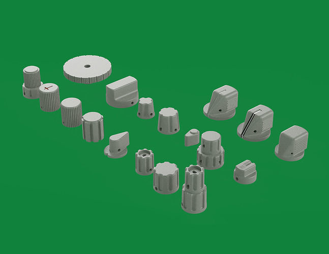 18 knob for your Boeing Home Cockpit 3D print model