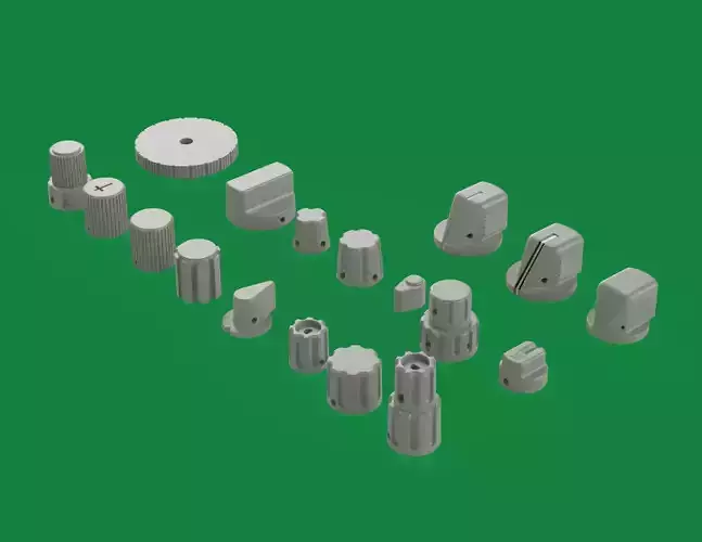 18 knob for your Boeing Home Cockpit 3D print model