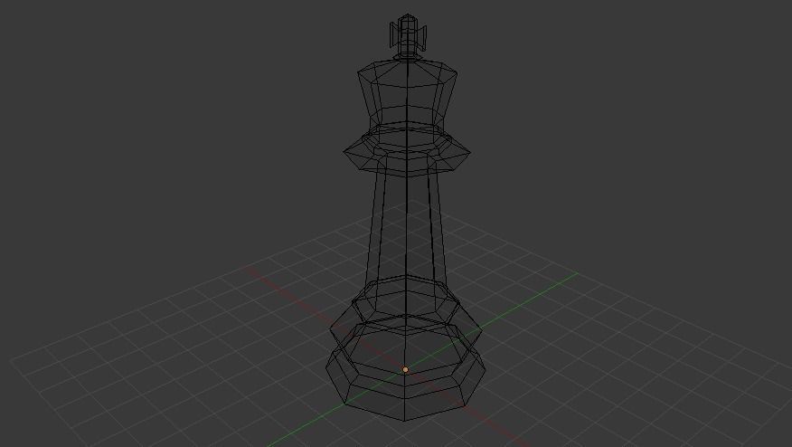 Chess King Free low-poly 3D model_2