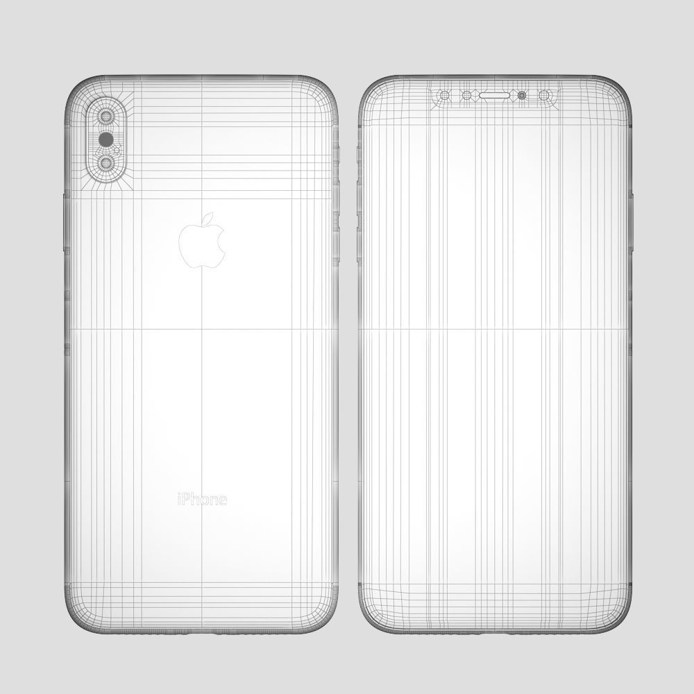 Apple iPhone XS MAX all colors 3D model_31