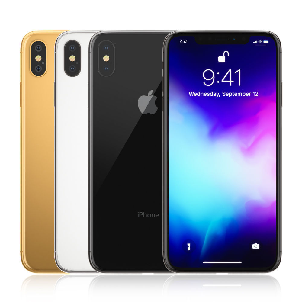 Apple iPhone XS MAX all colors 3D model_2
