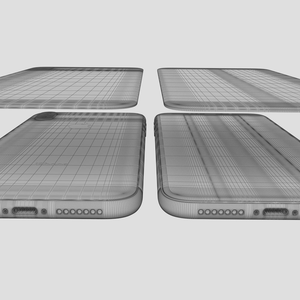 Apple iPhone XS MAX all colors 3D model_35