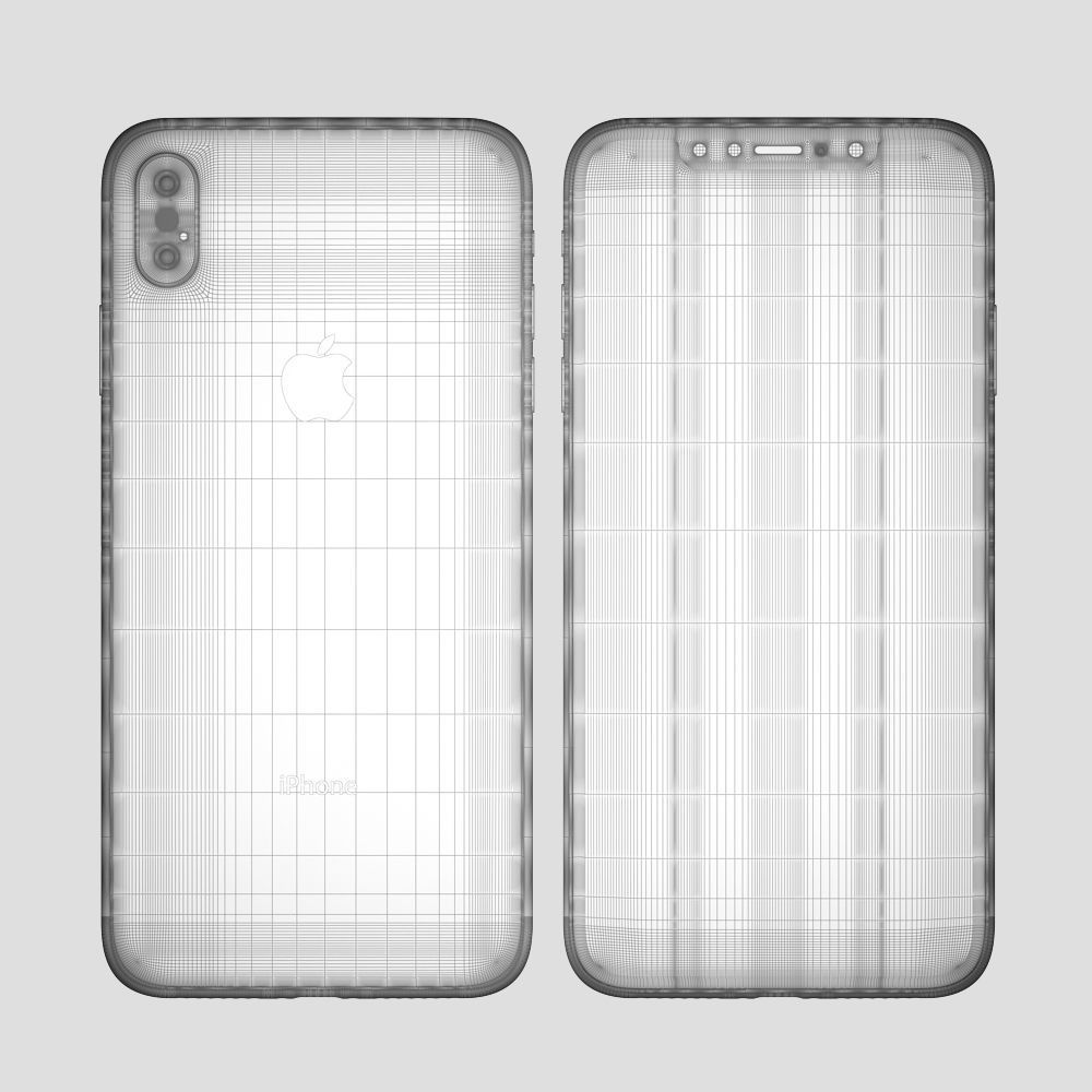 Apple iPhone XS MAX all colors 3D model_30