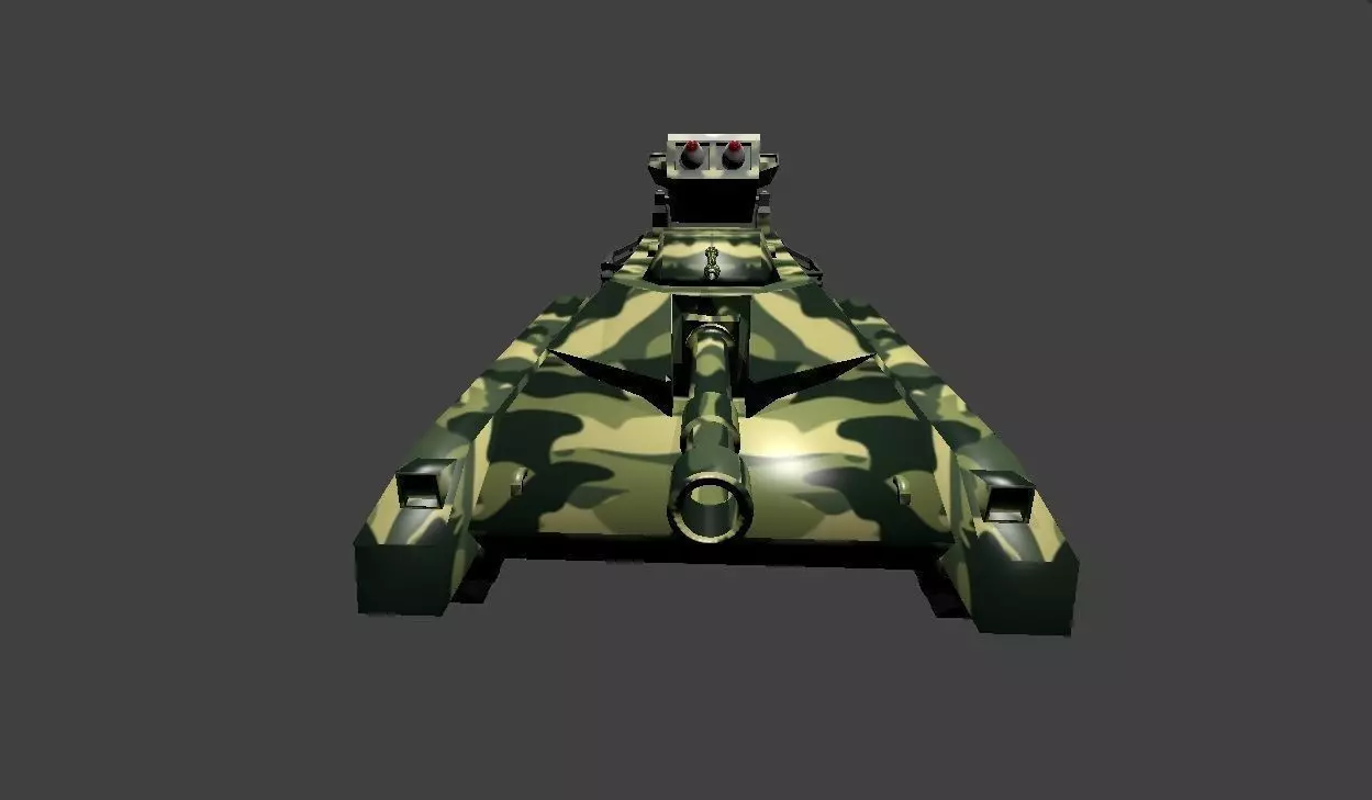 Tanque de Guerra Low-poly 3D model
