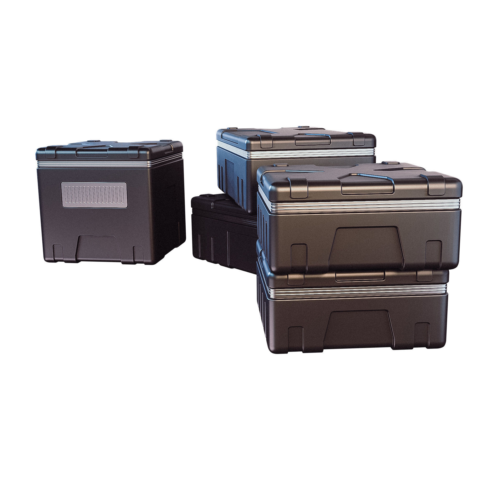 Sci-fi Military Container Free 3D model_2