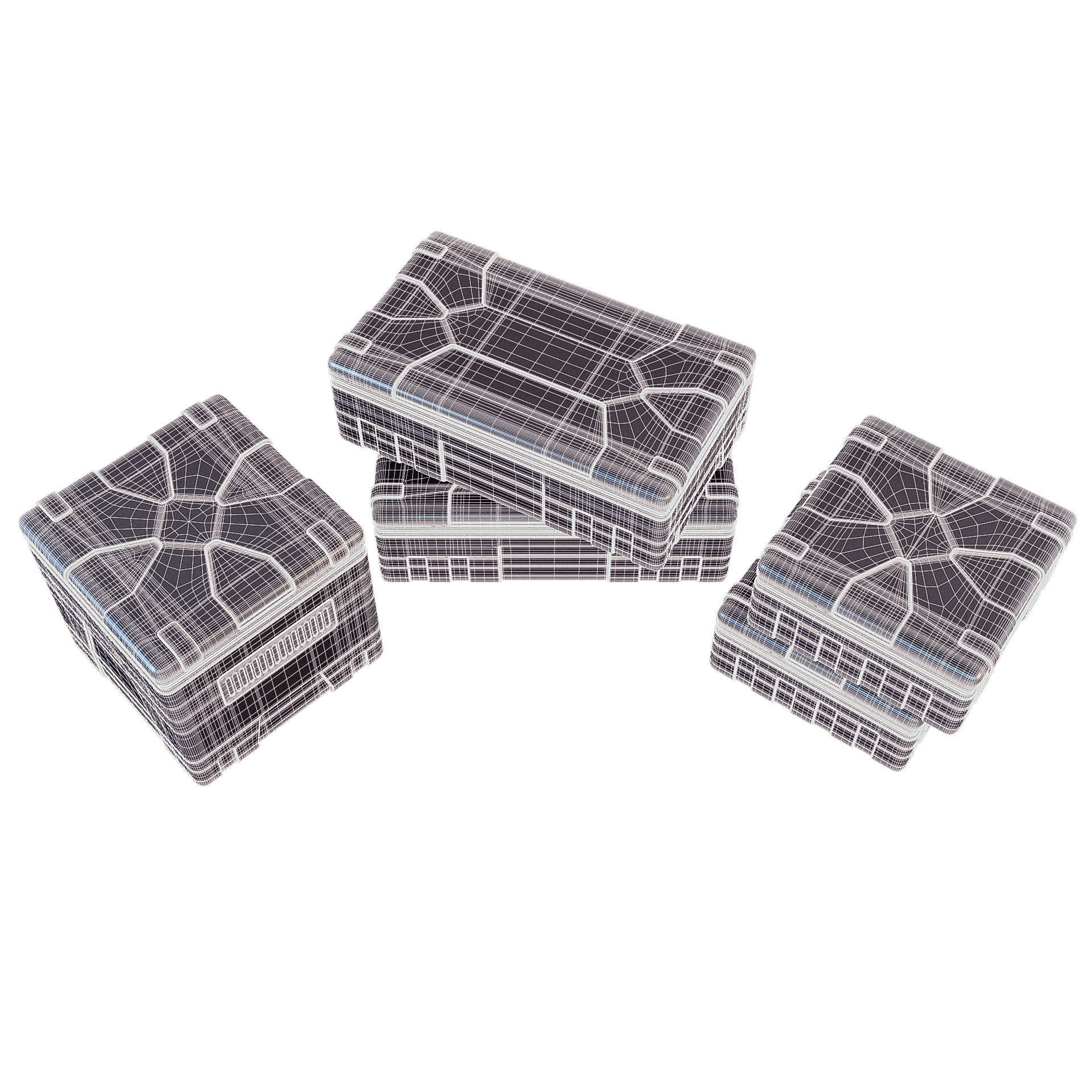 Sci-fi Military Container Free 3D model_4