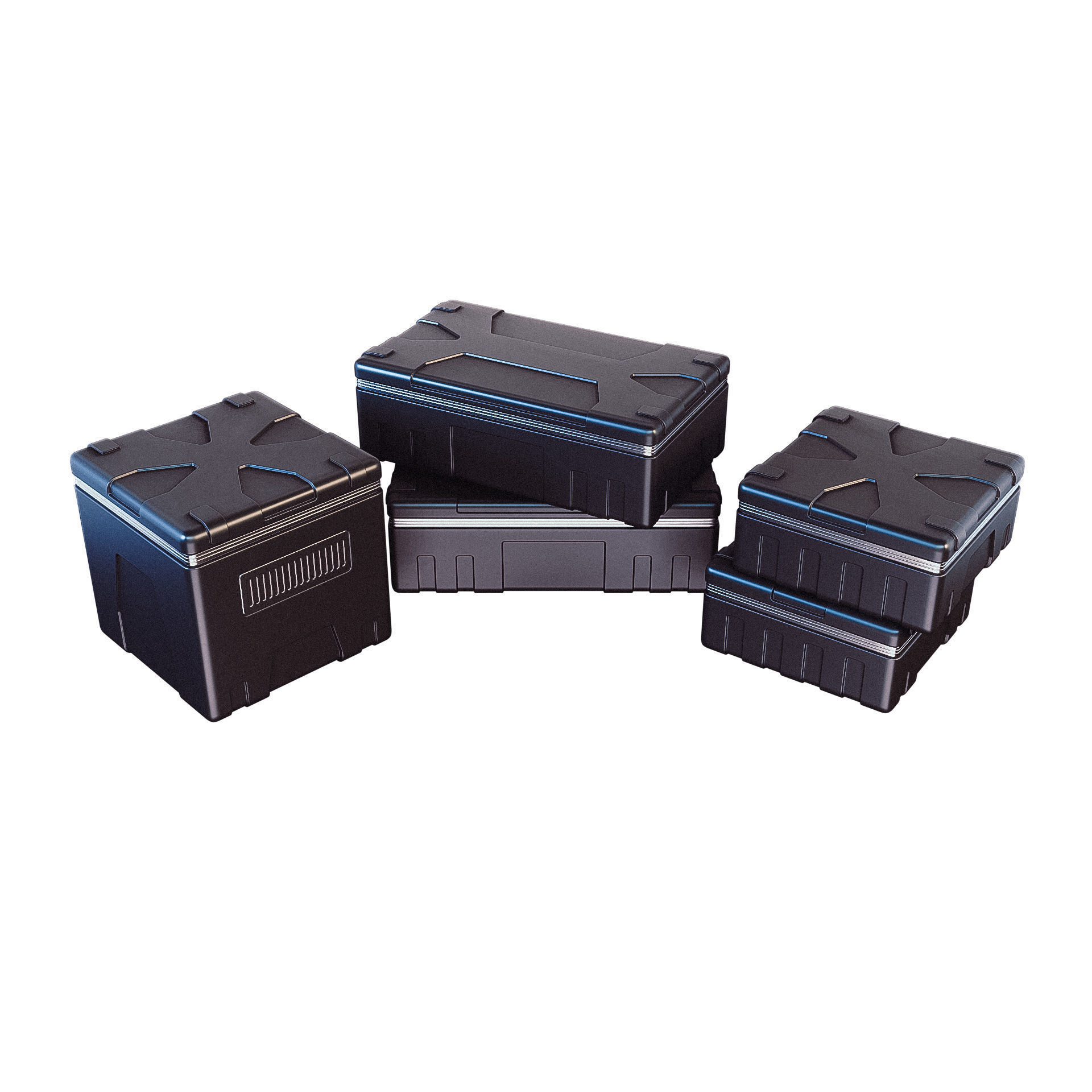 Sci-fi Military Container Free 3D model_0