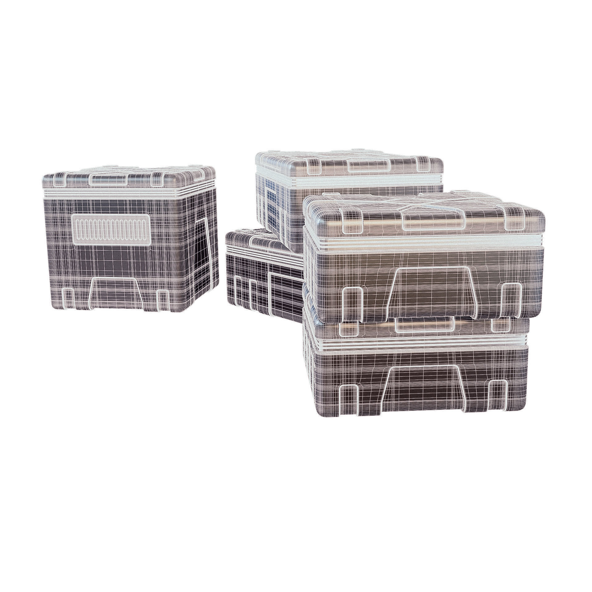 Sci-fi Military Container Free 3D model_5