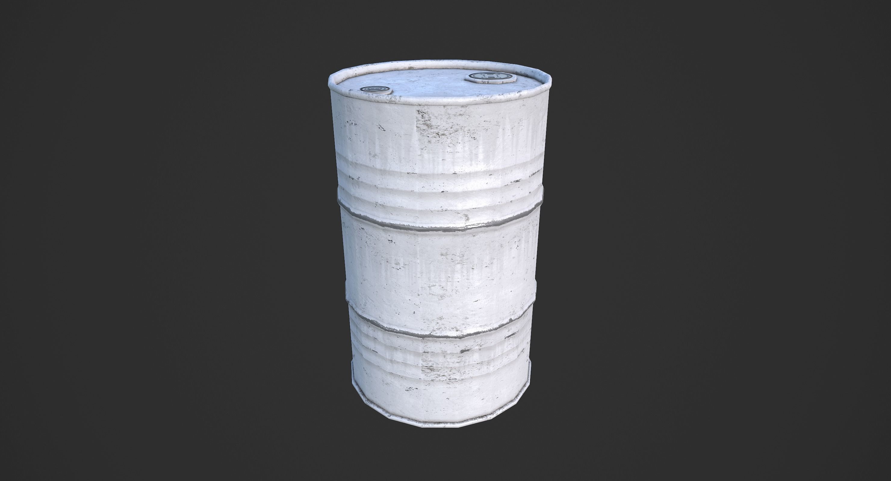 Oil Barrels Low-poly 3D model_7