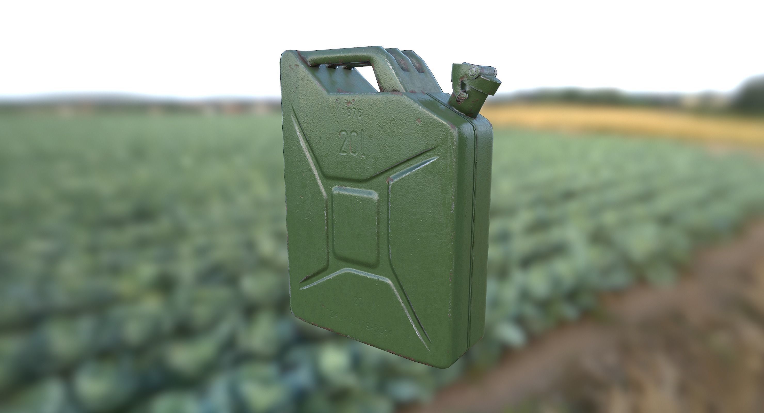 Jerry Can Low-poly 3D model_7