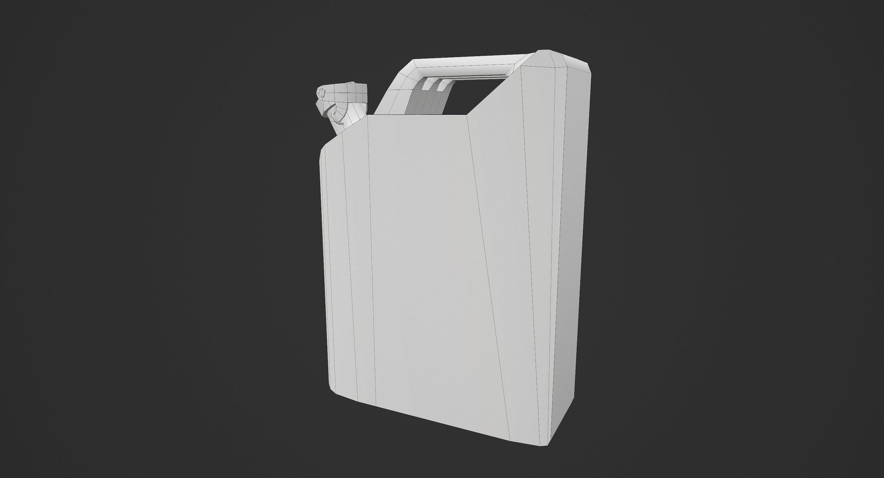 Jerry Can Low-poly 3D model_11