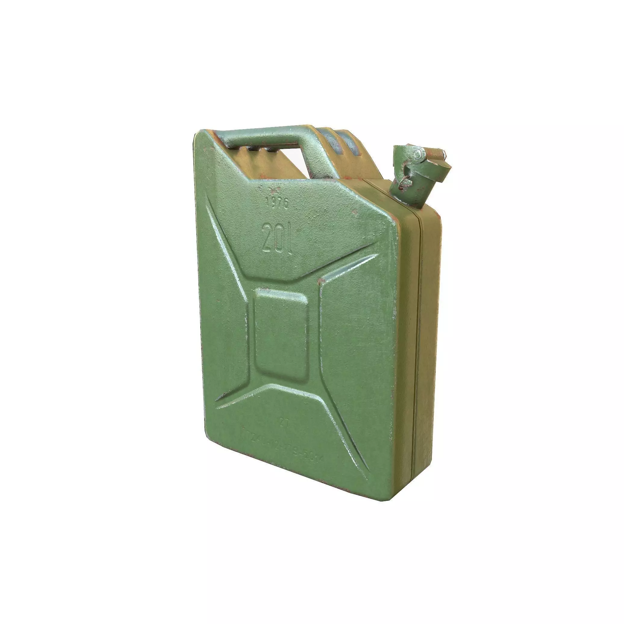 Jerry Can Low-poly 3D model_0