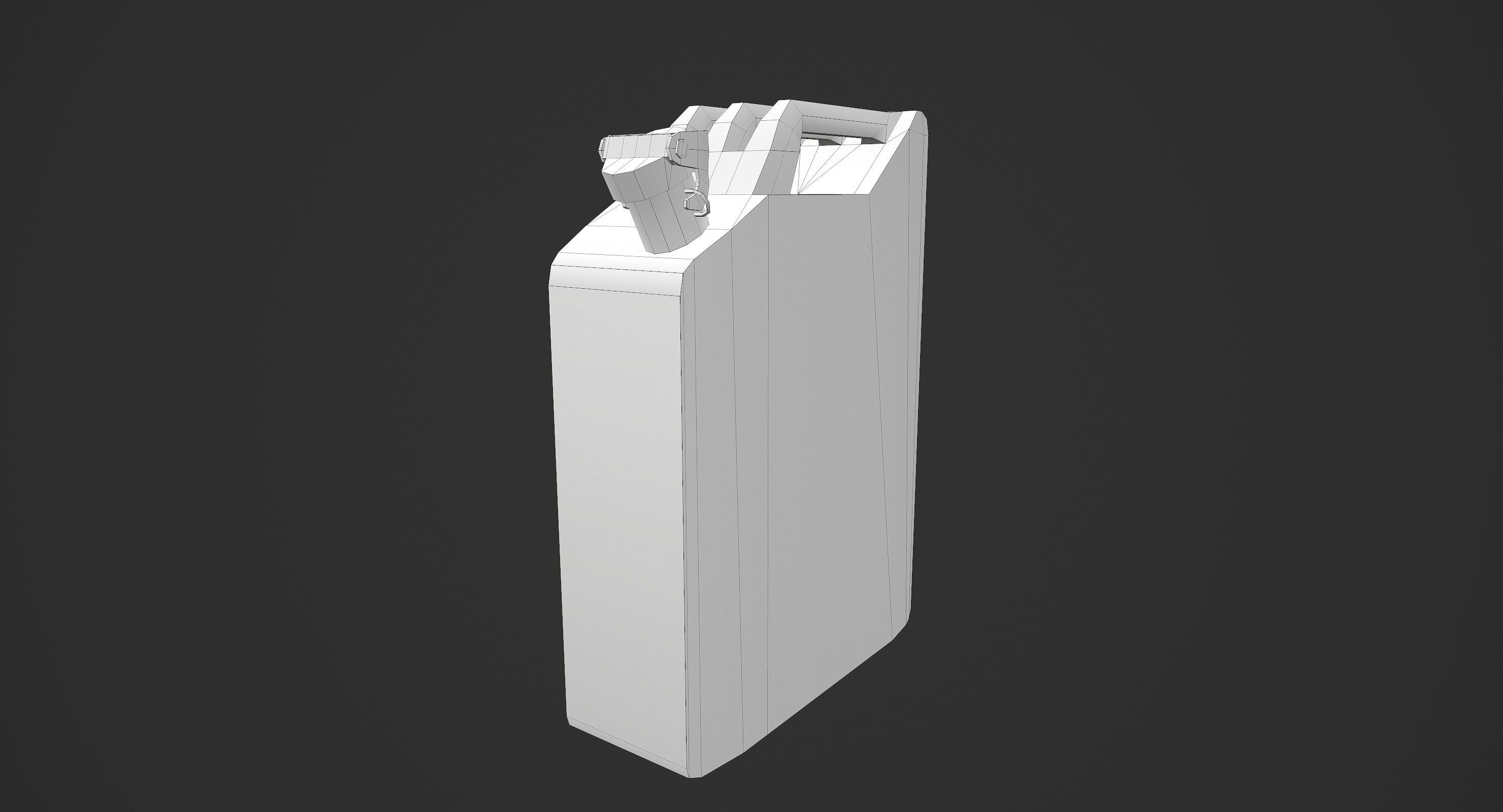 Jerry Can Low-poly 3D model_12
