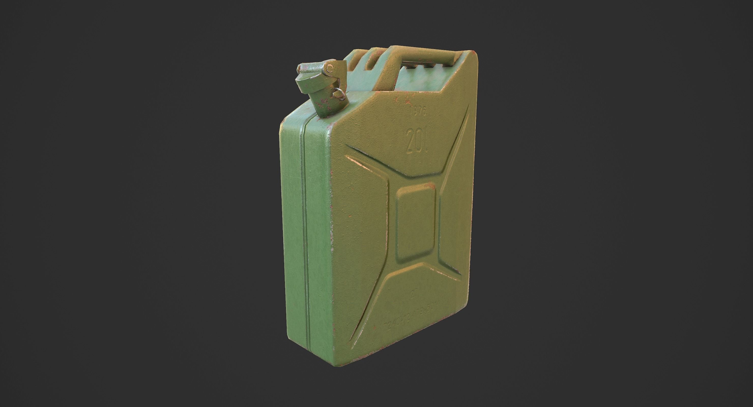 Jerry Can Low-poly 3D model_2