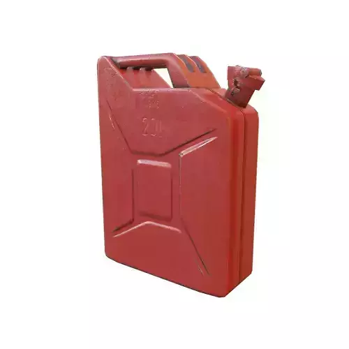 Red Jerry Can Low-poly 3D model