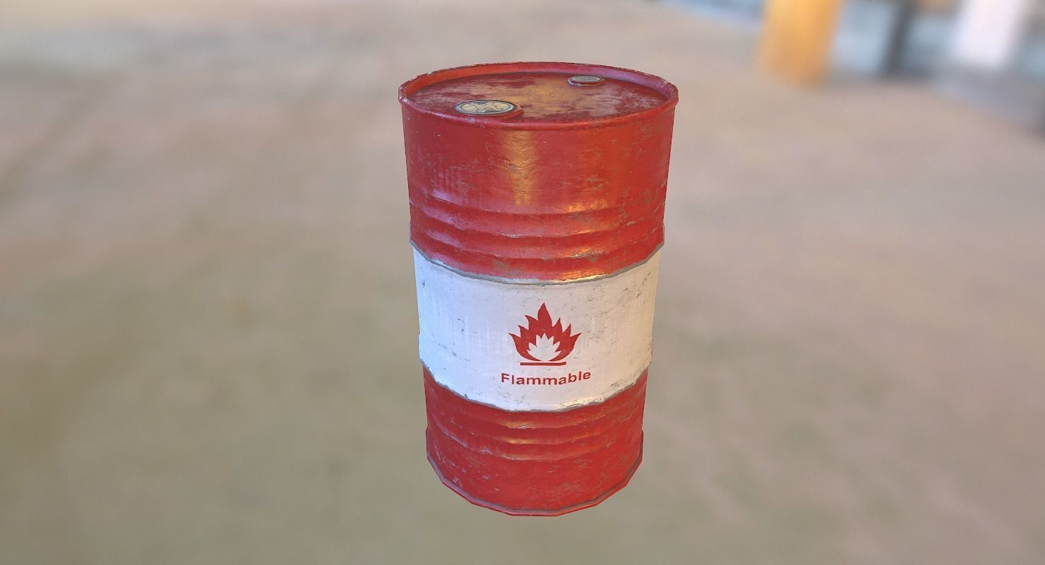 Explosive props Low-poly 3D model_6