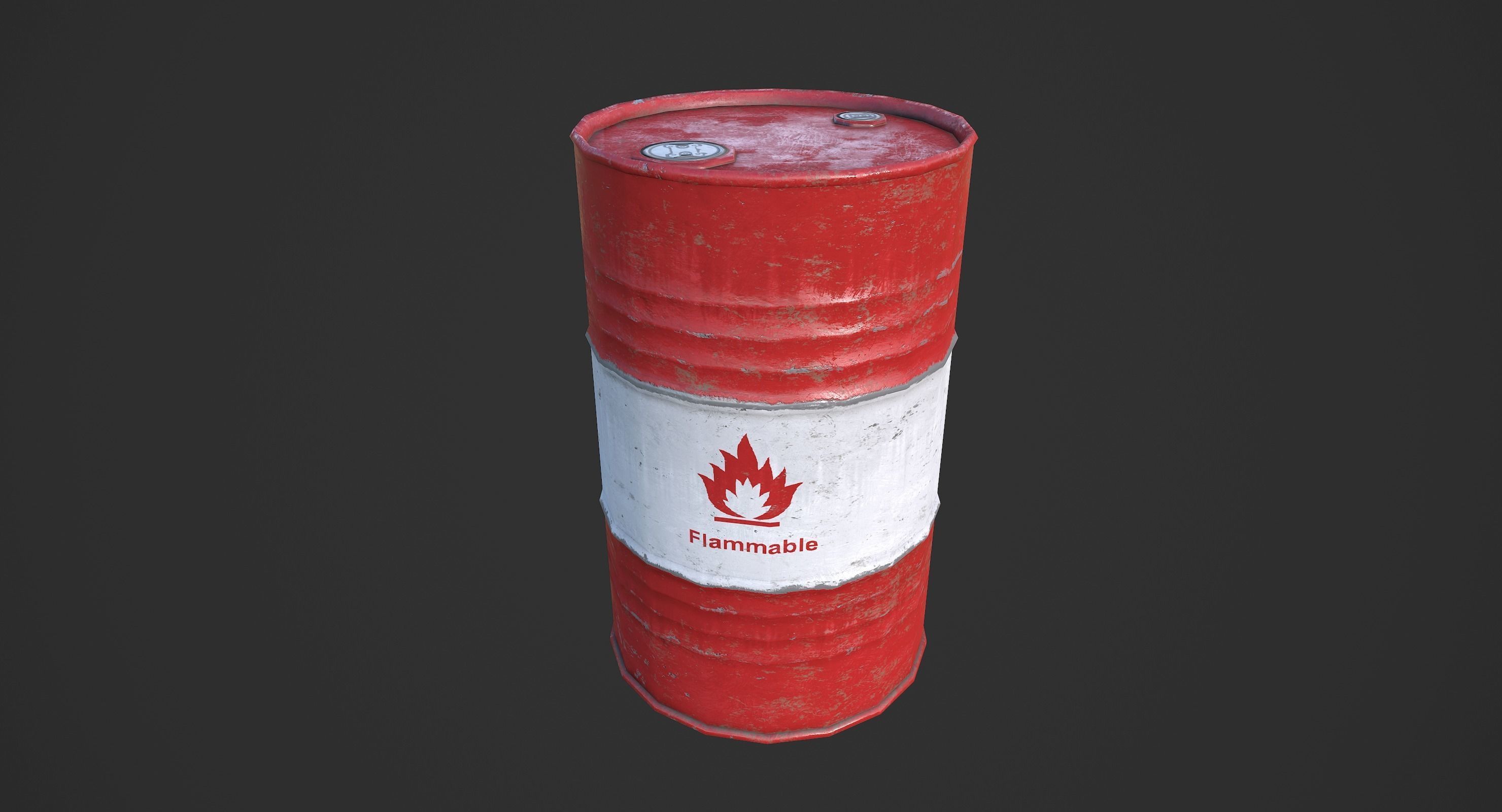 Explosive props Low-poly 3D model_5