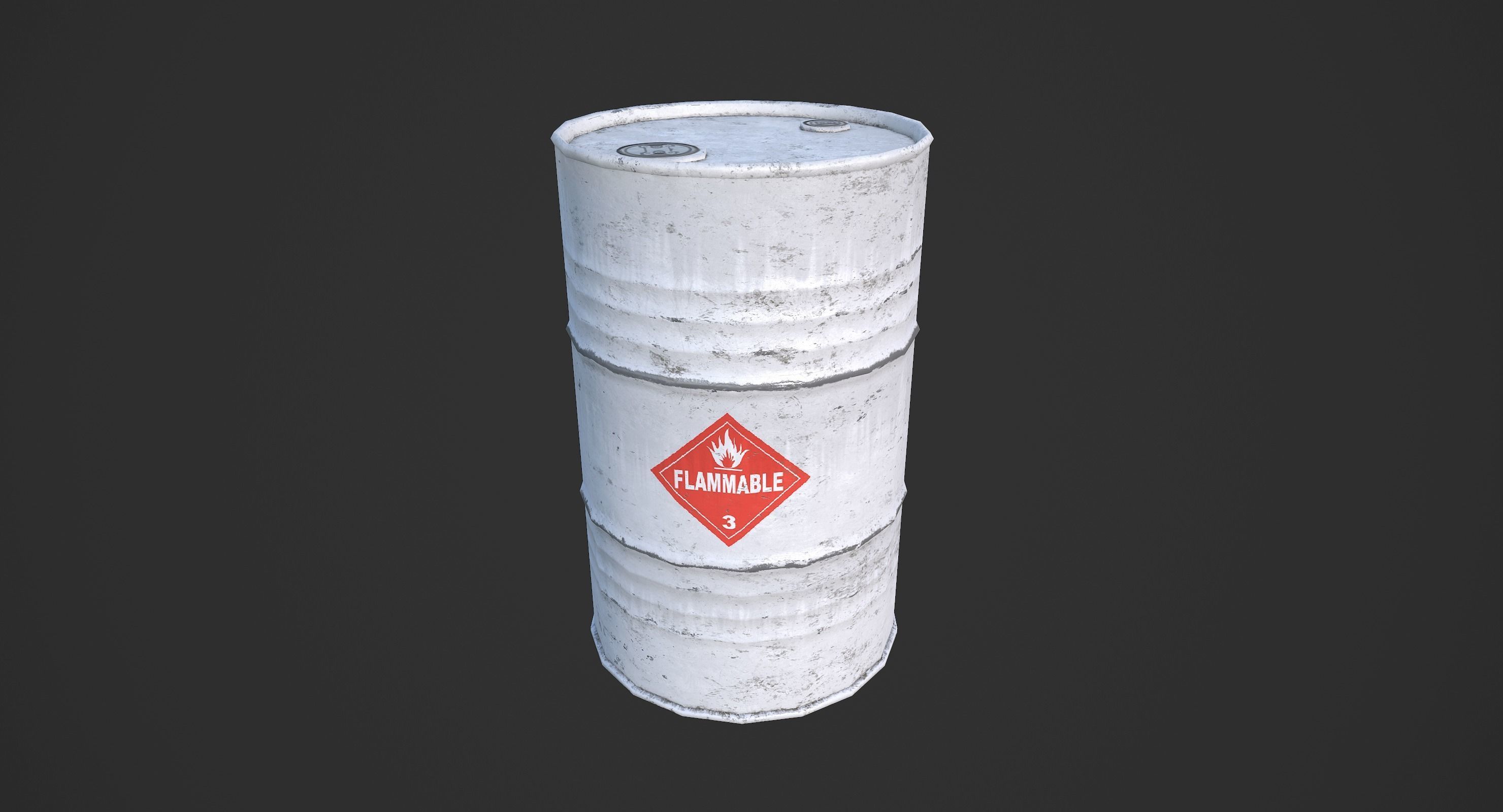 Explosive props Low-poly 3D model_16