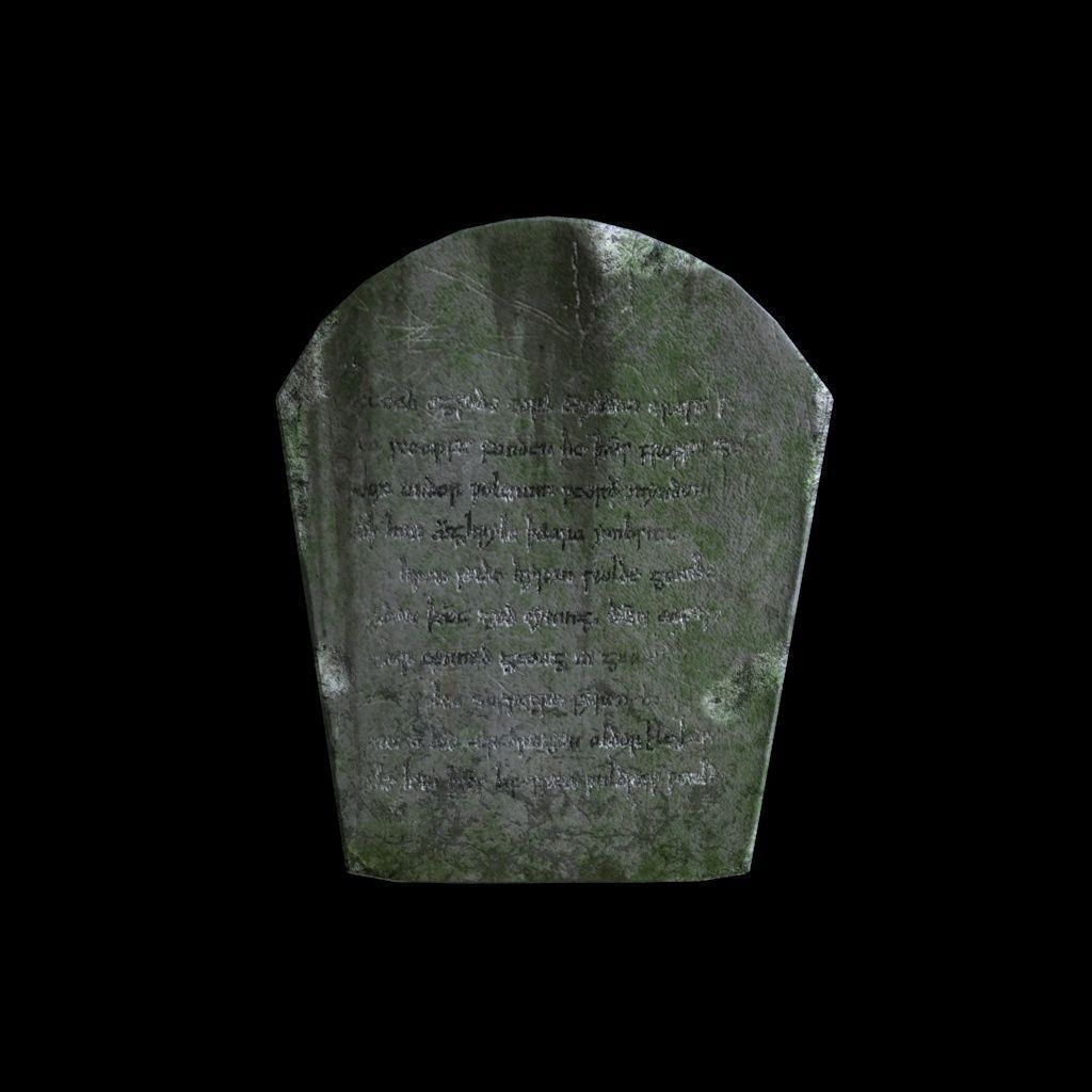 Old Gravestones 3D Model Collection_8