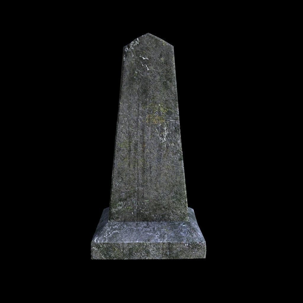 Old Gravestones 3D Model Collection_6