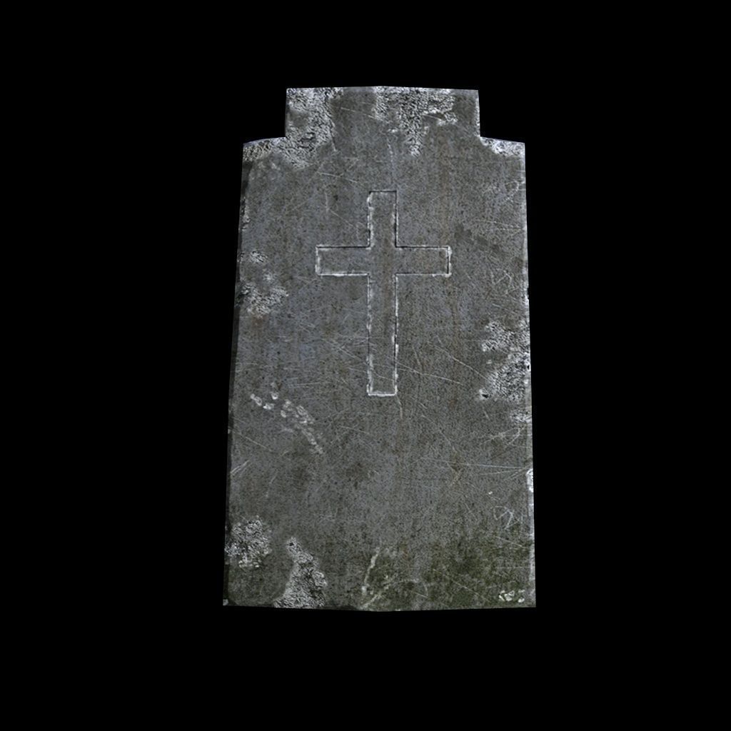 Old Gravestones 3D Model Collection_4