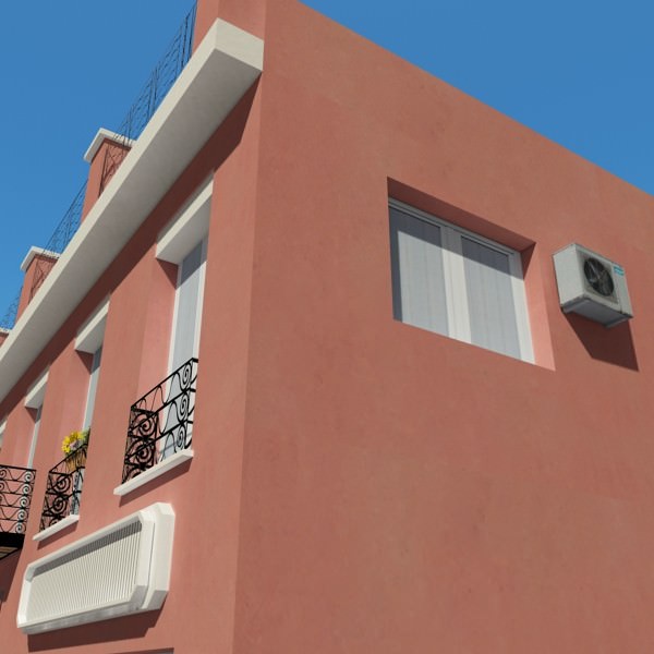 Photorealistic Low Poly Building 3D model_7