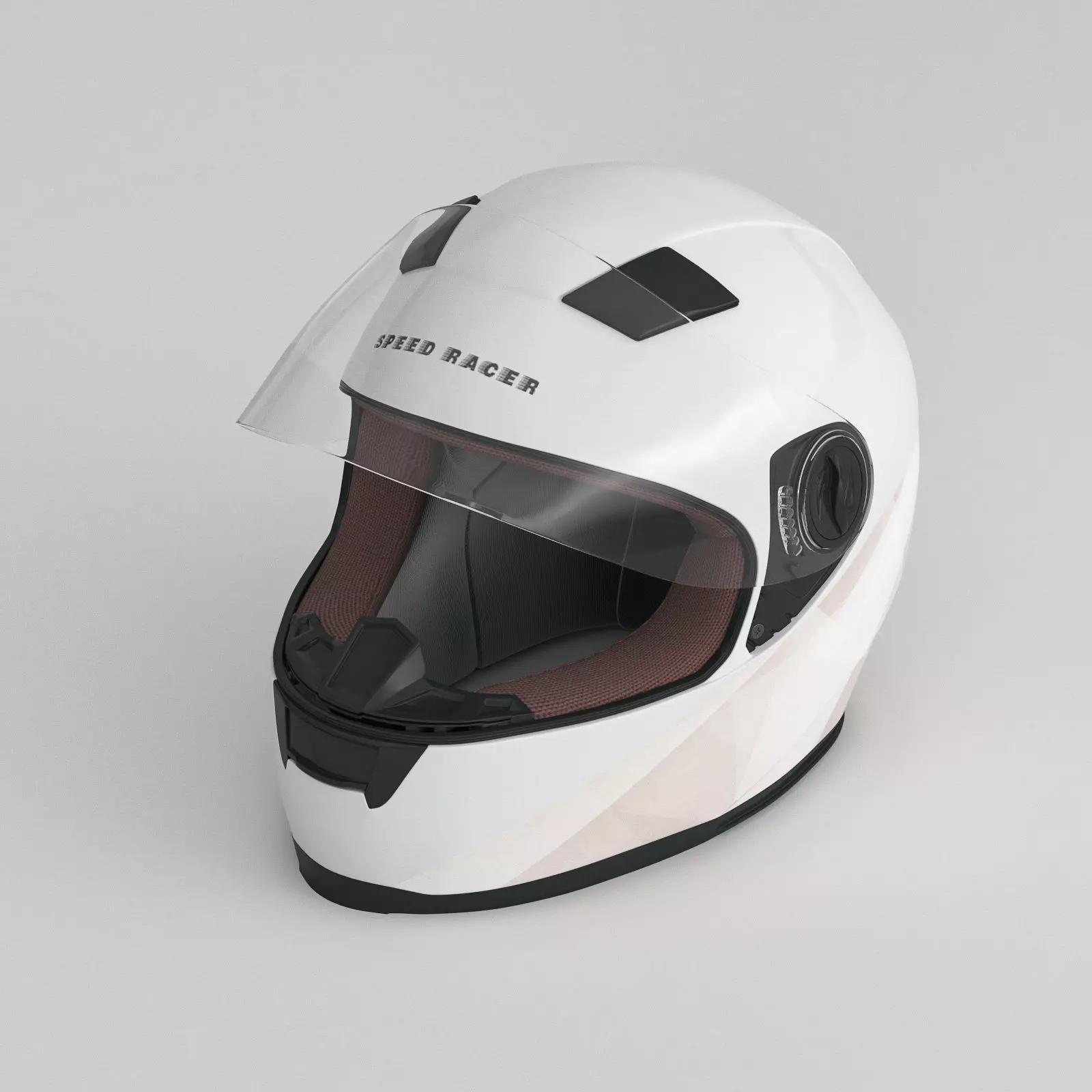 Motorcycle Helmet 3D model_0