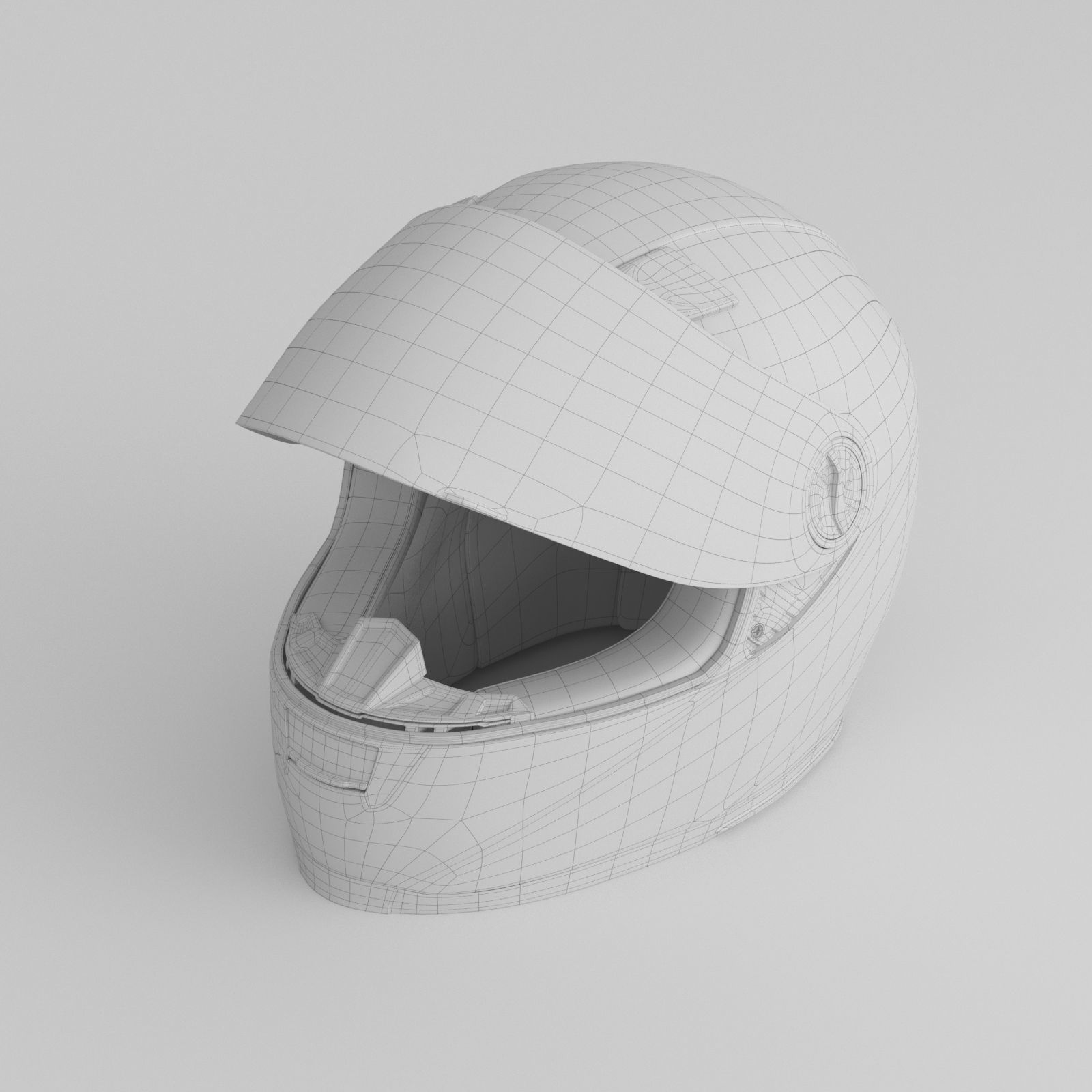 Motorcycle Helmet 3D model_1
