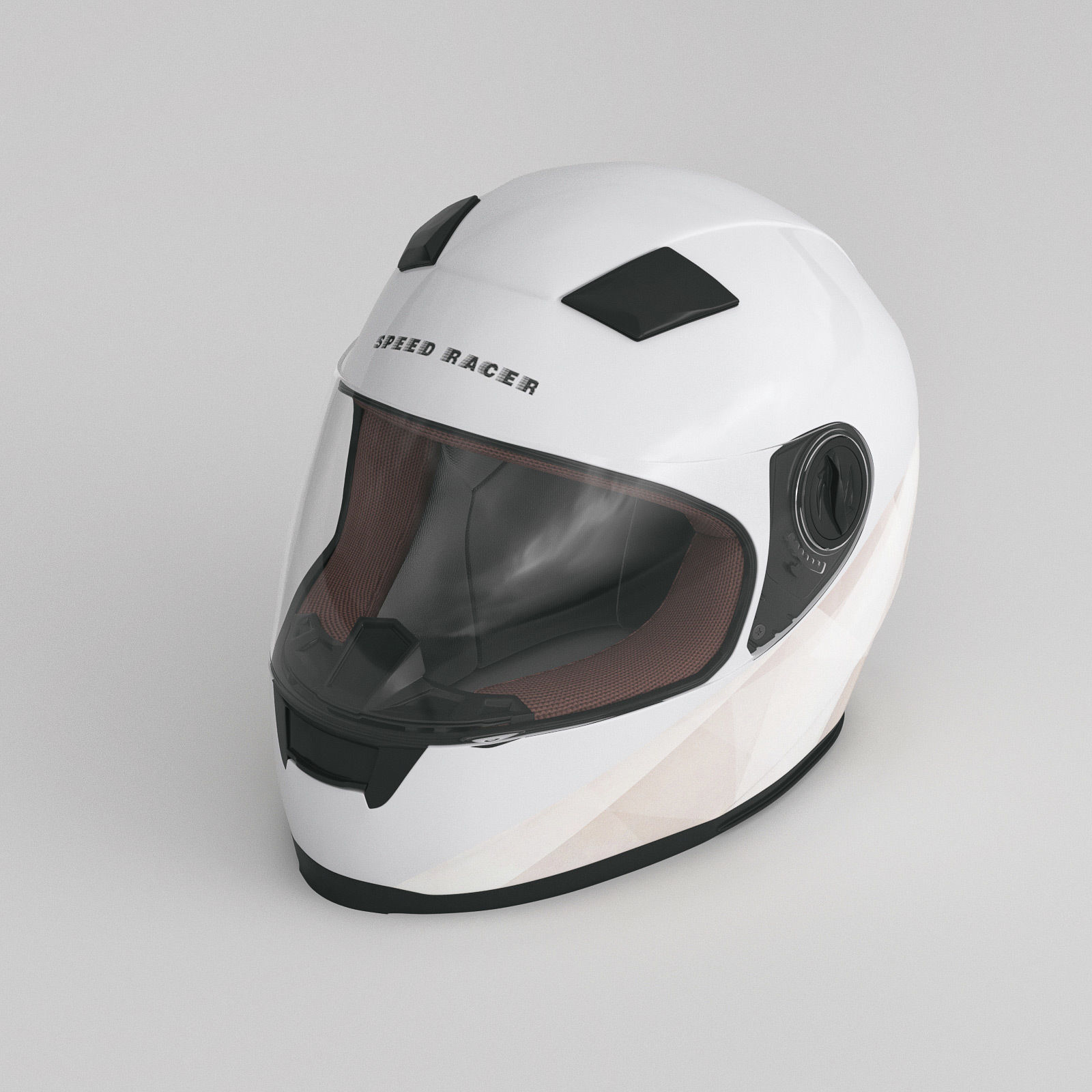 Motorcycle Helmet 3D model_2
