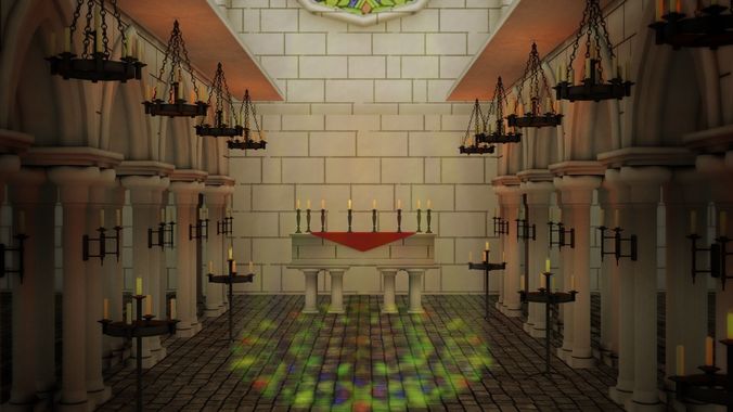 Chandelier Pack  Low-poly 3D model