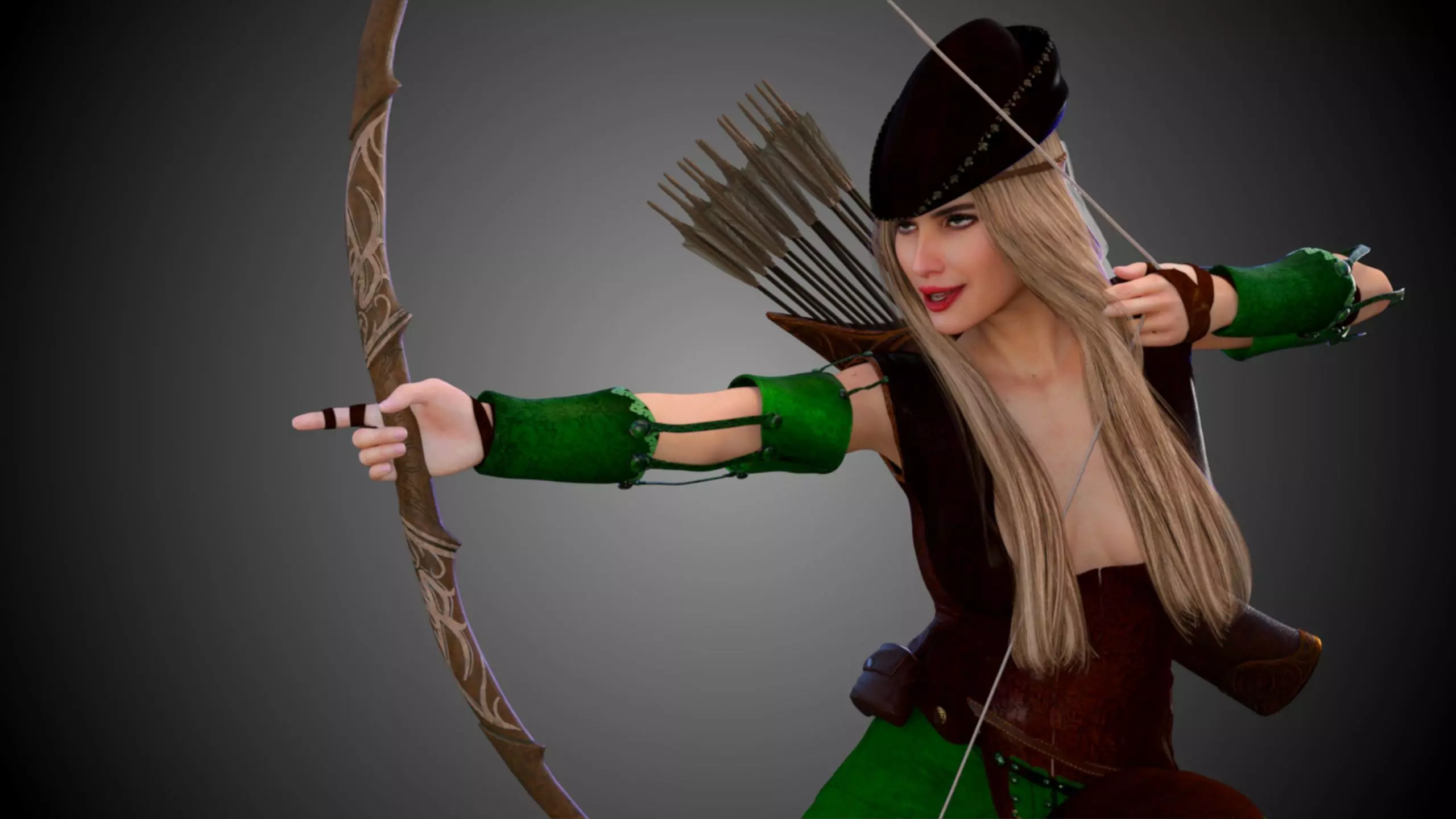 Lady Robin Hood - Classic 3D model