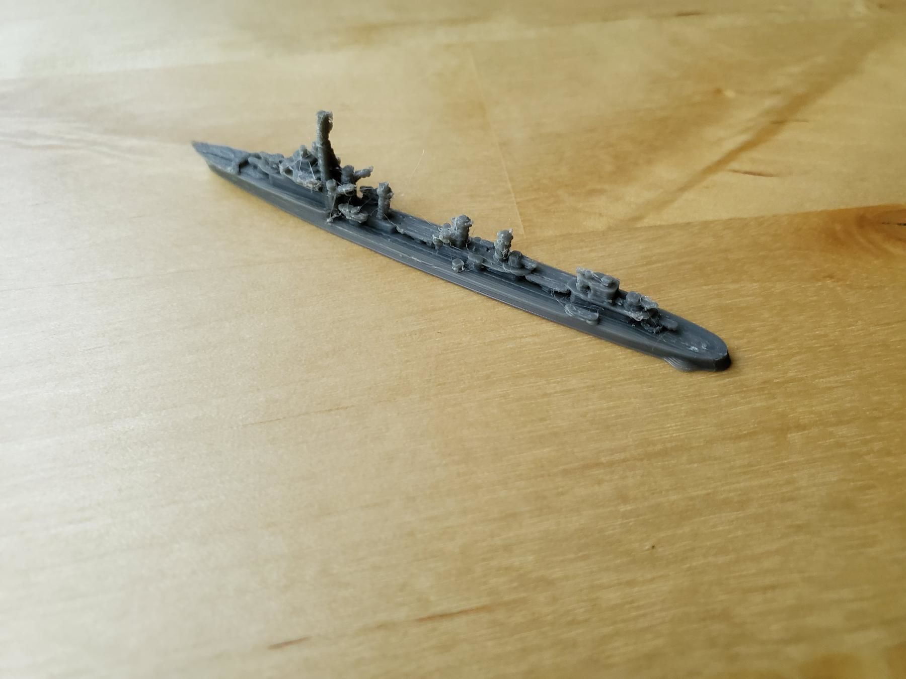 French Aigle Class Destroyer Warship 3D print model_12