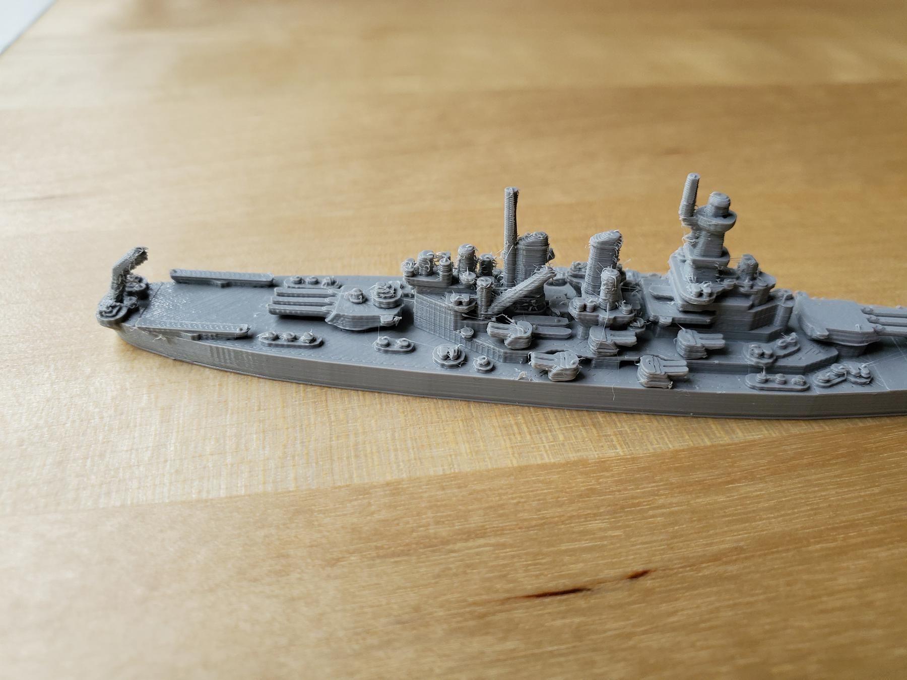 US North Carolina Class Battleship 3D print model_9
