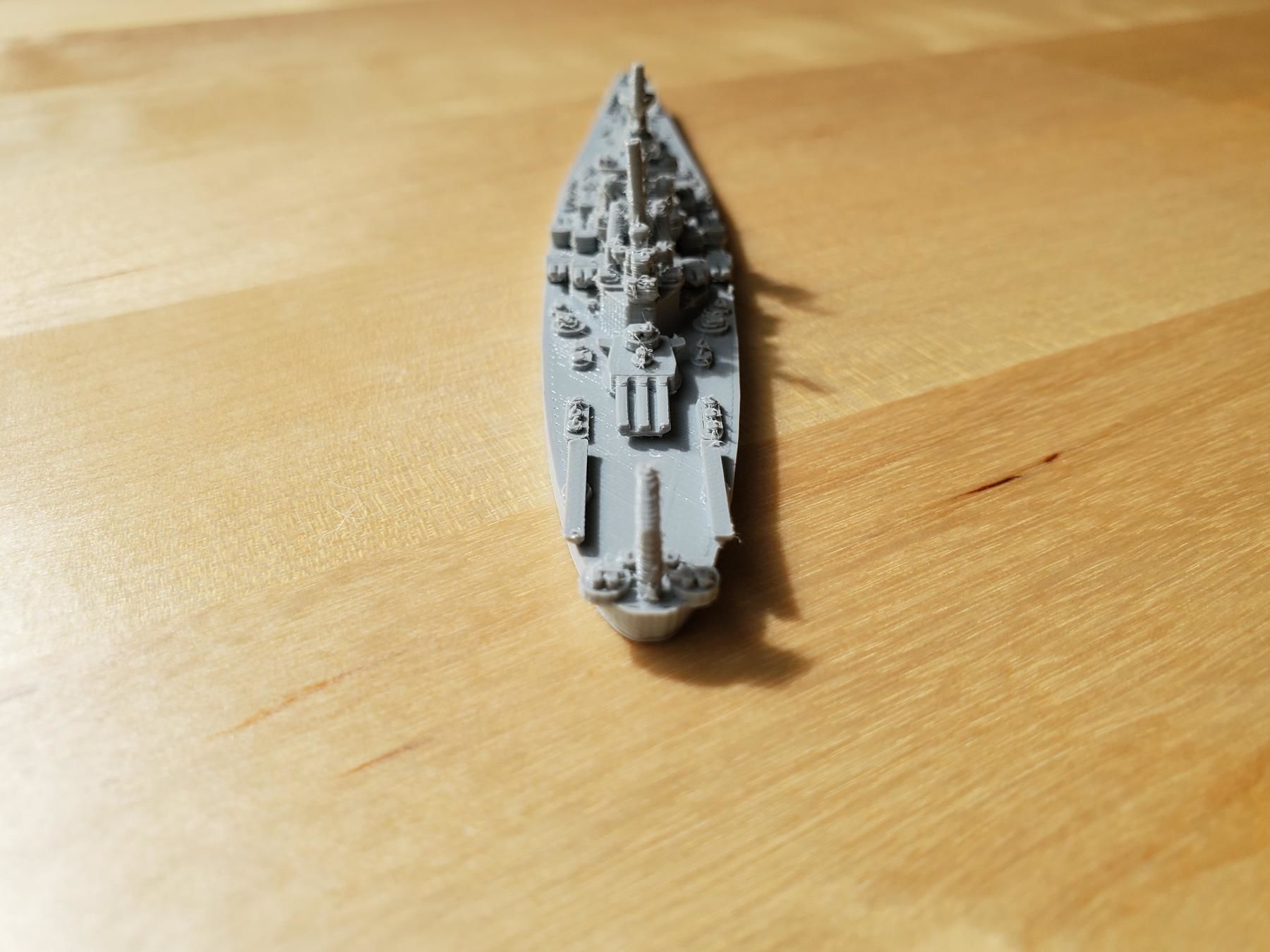 US North Carolina Class Battleship 3D print model_14