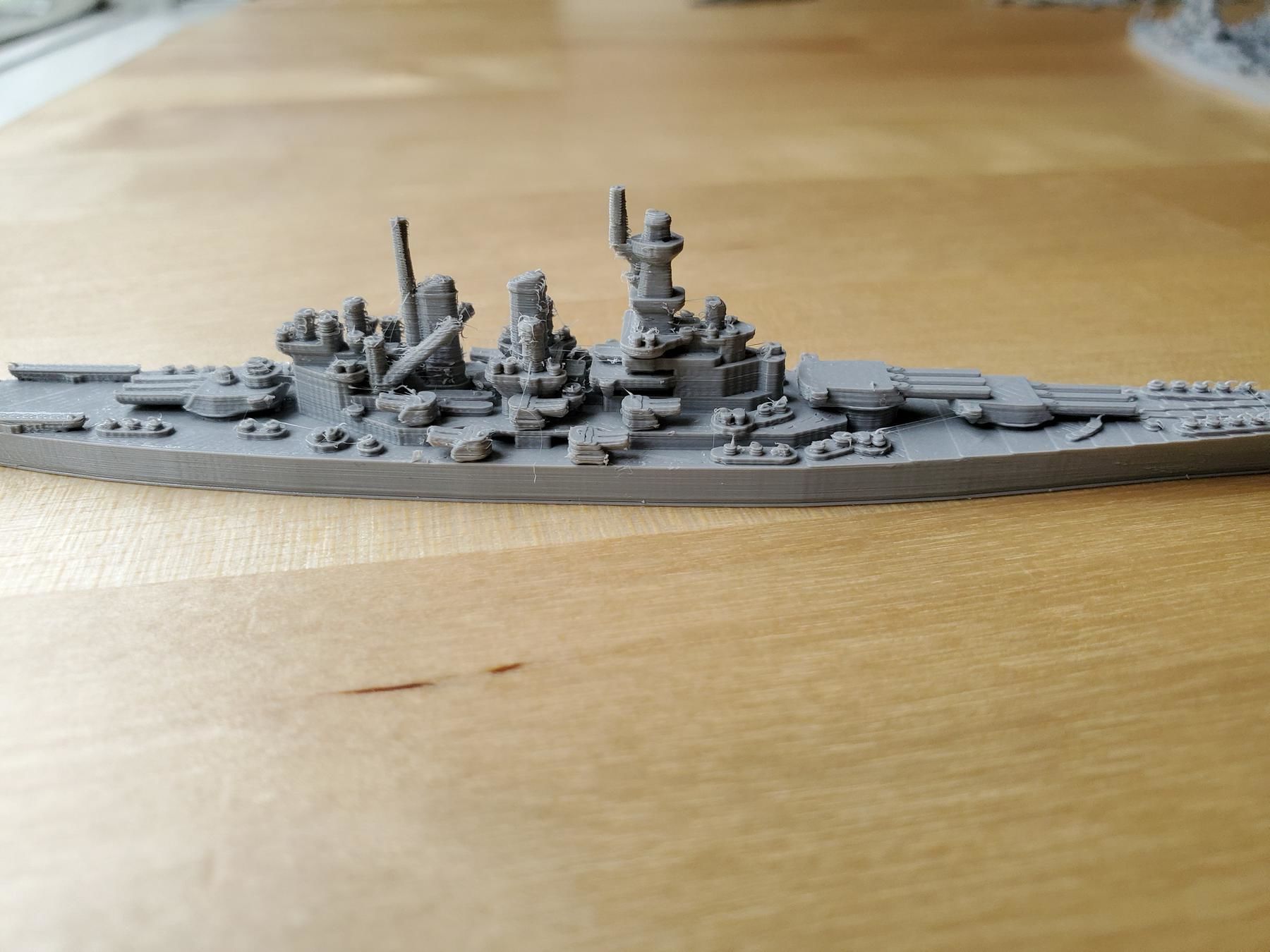 US North Carolina Class Battleship 3D print model_10
