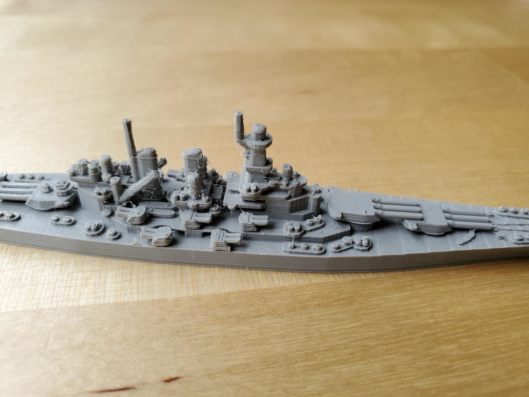 US North Carolina Class Battleship 3D print model_7