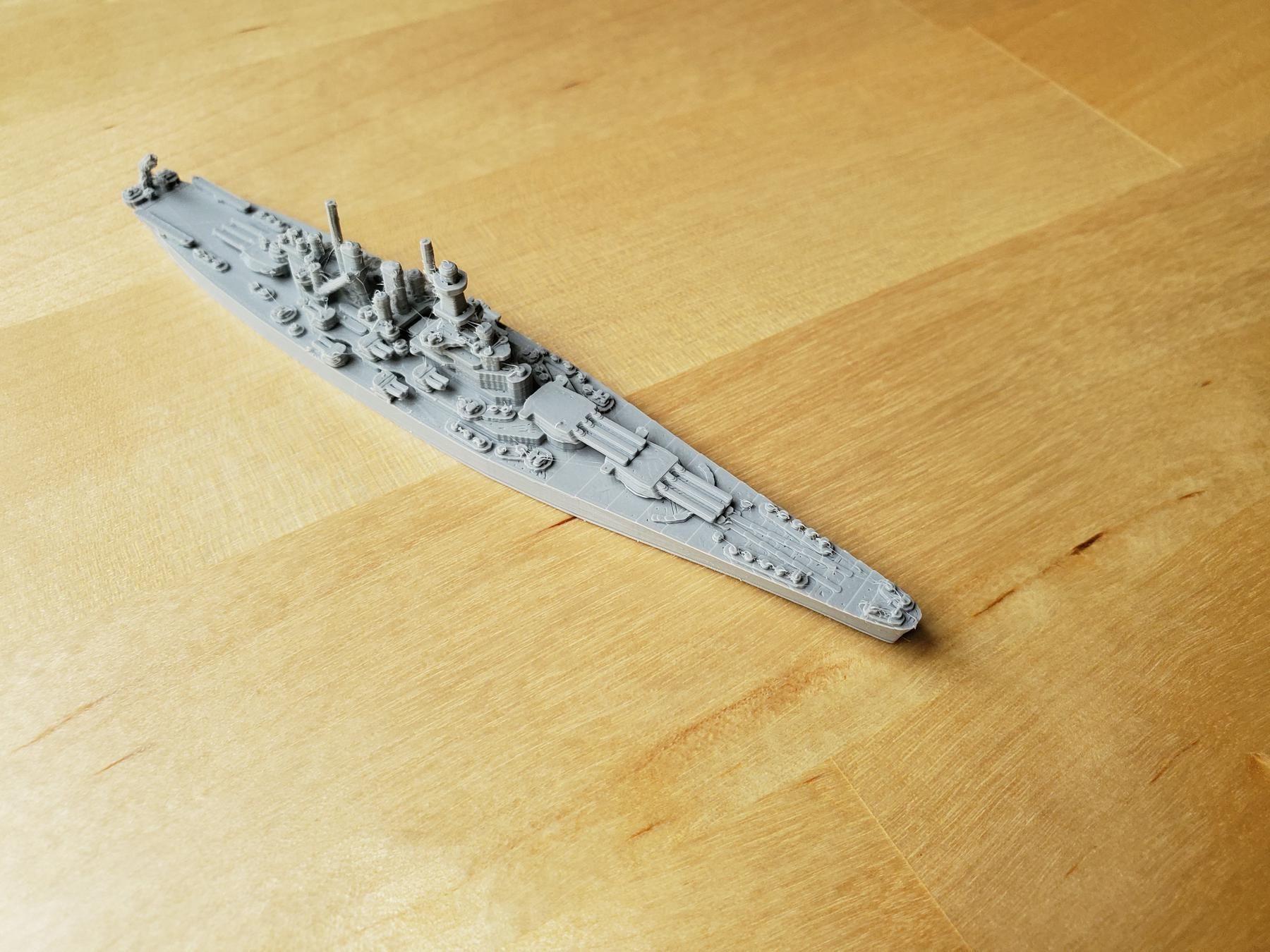 US North Carolina Class Battleship 3D print model_3