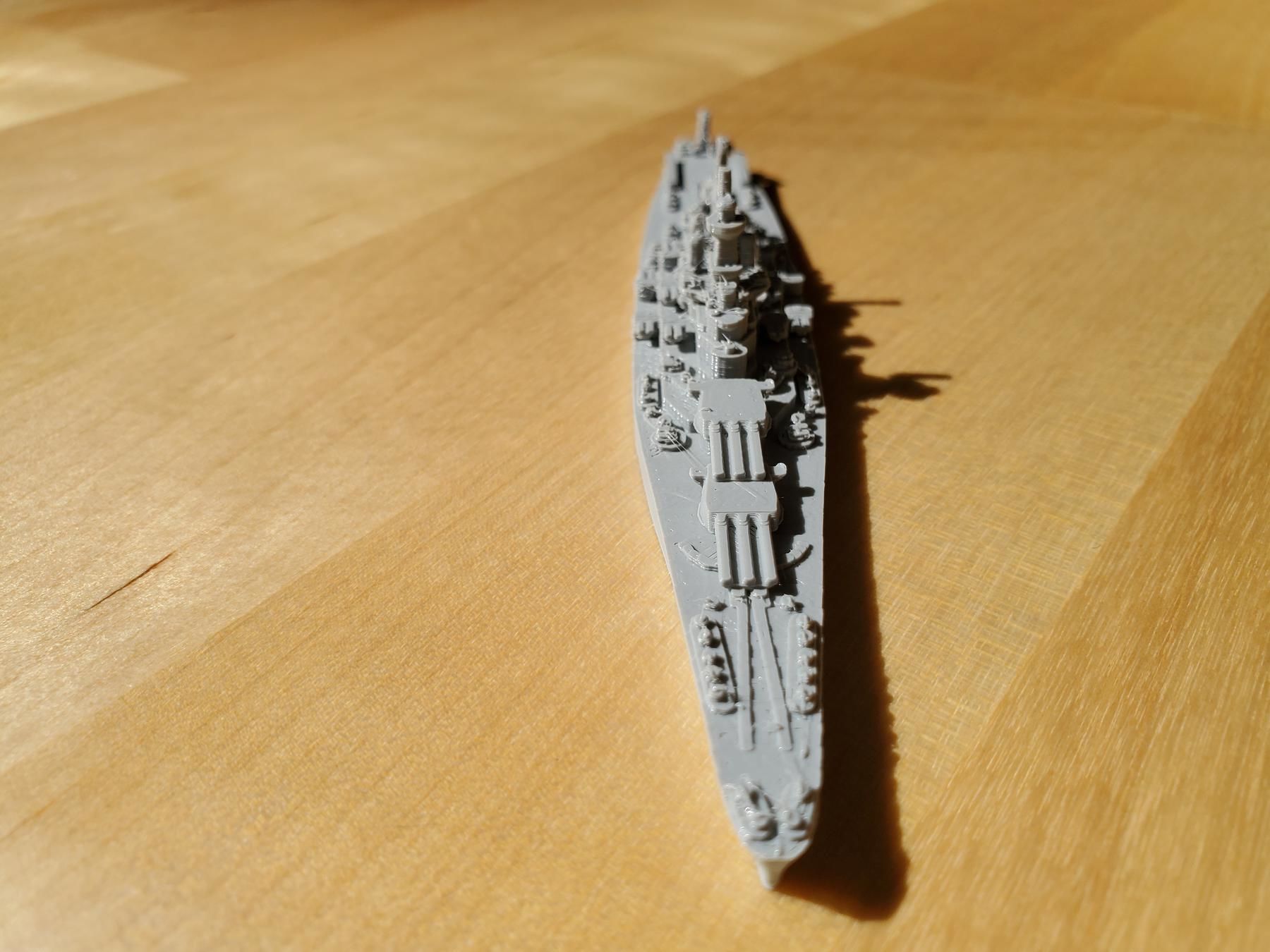US North Carolina Class Battleship 3D print model_15