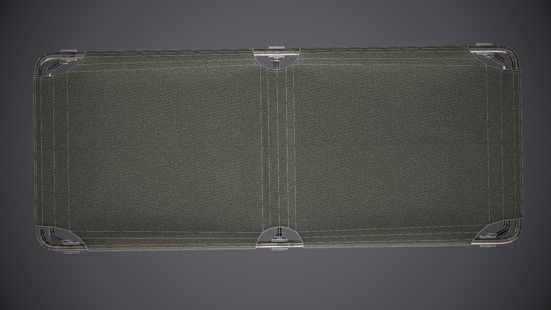 Bed and Cot Low-poly 3D model_12