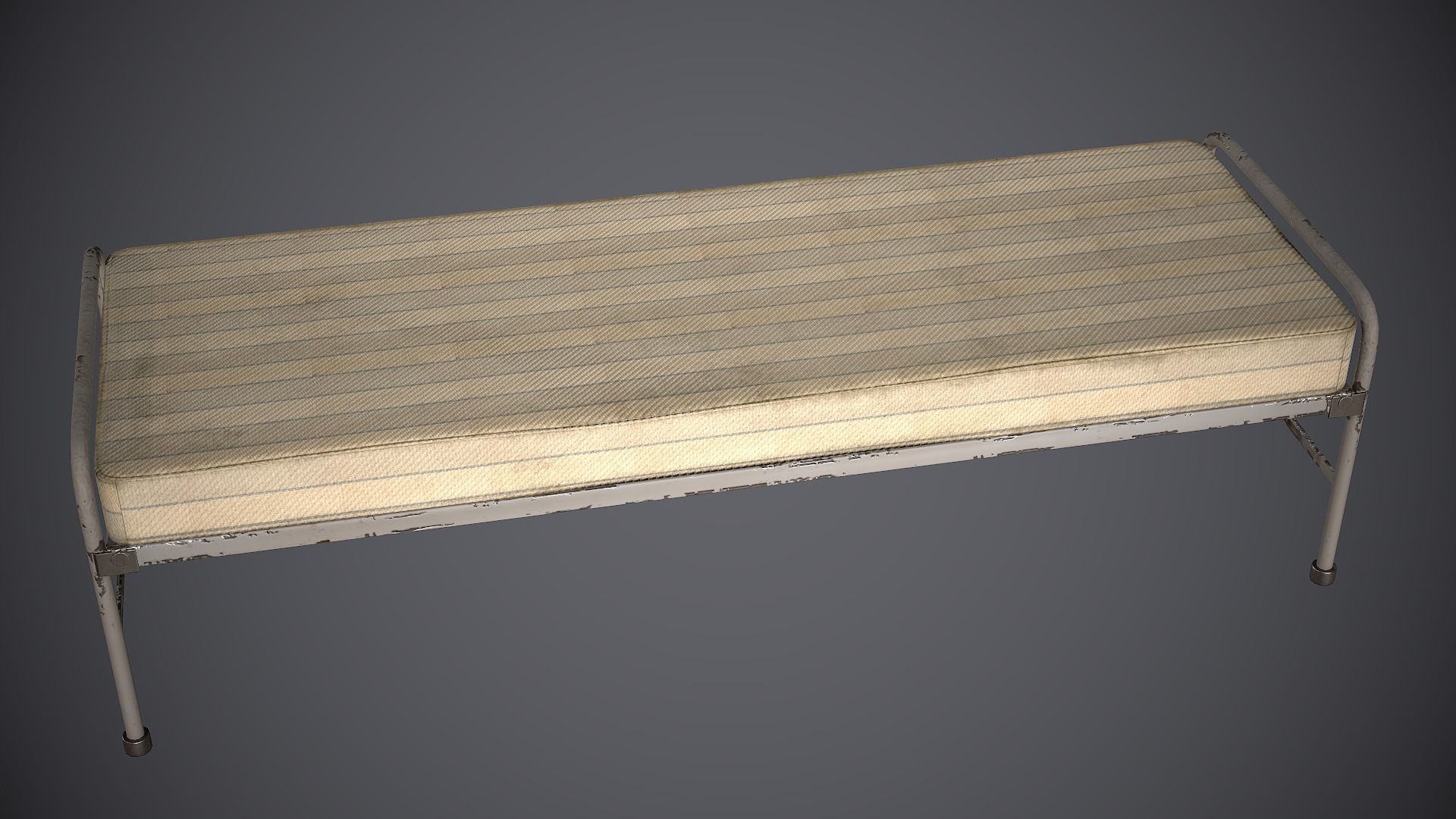 Bed and Cot Low-poly 3D model_20