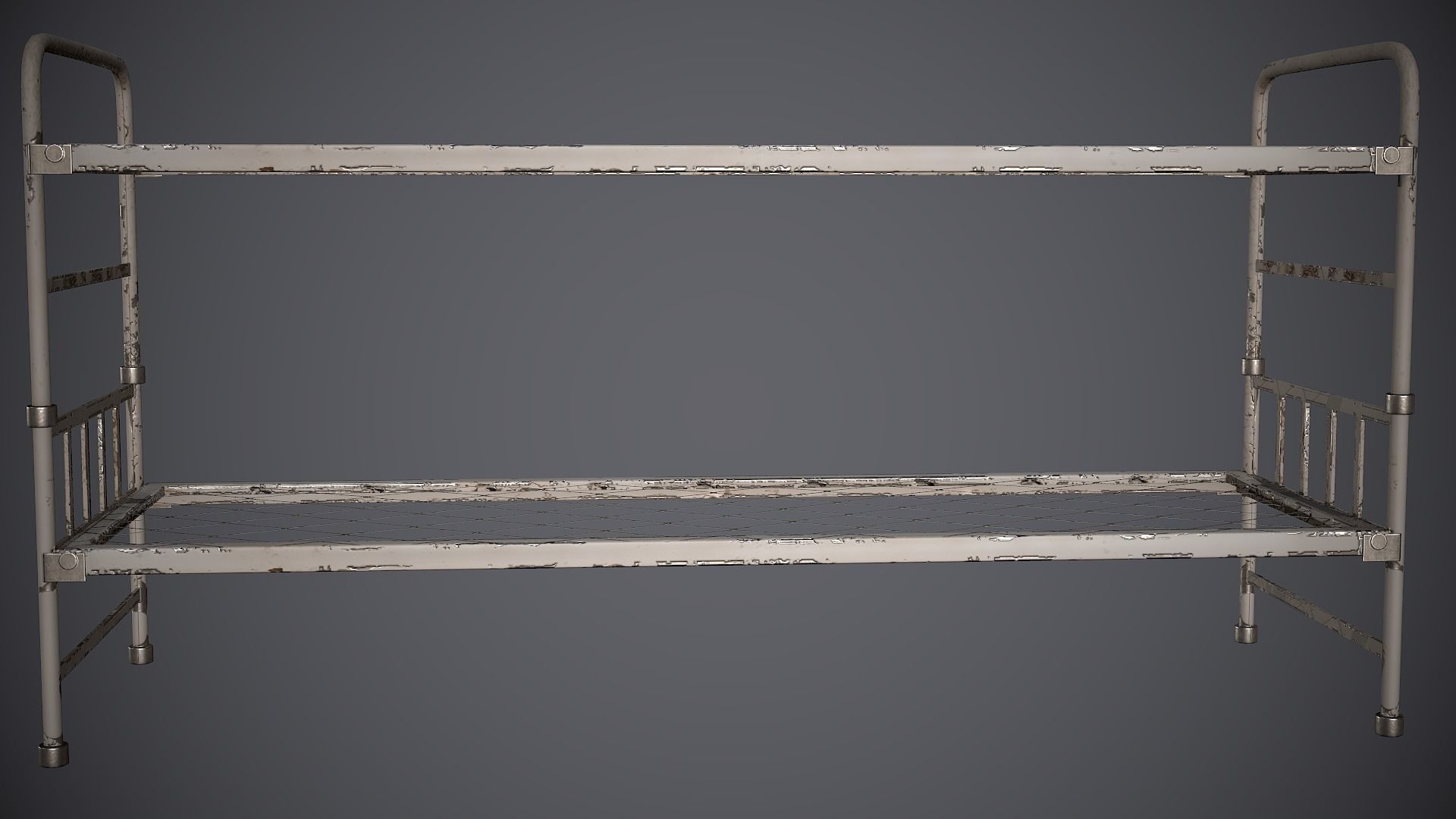 Bed and Cot Low-poly 3D model_23