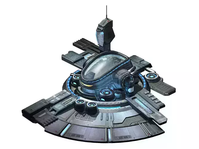 Machinery - Spacecraft - Functional Objects 01 3D model