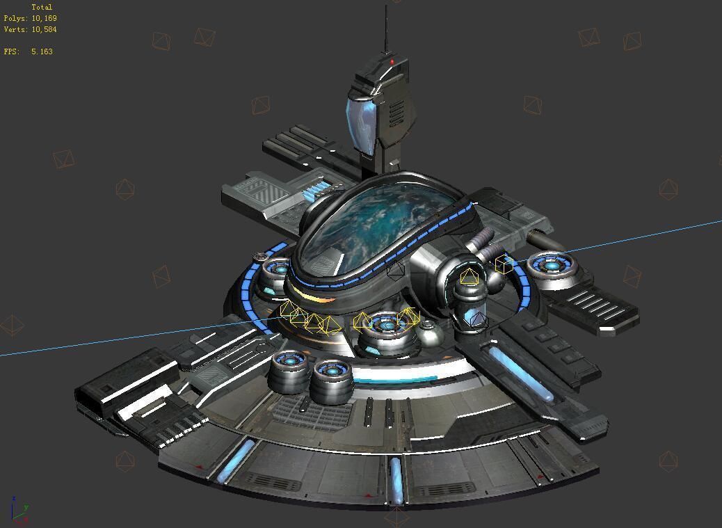 Machinery - Spacecraft - Functional Objects 01 3D model_1