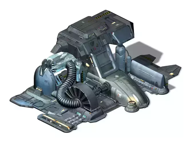 Machinery - Spacecraft - Functional Objects 03 3D model